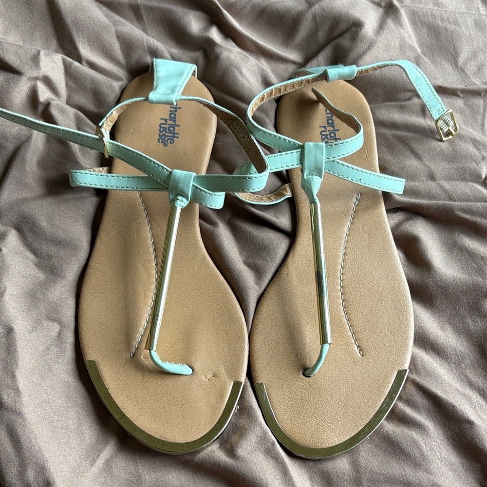 Charlotte Russe Women's Mint Green Sandals